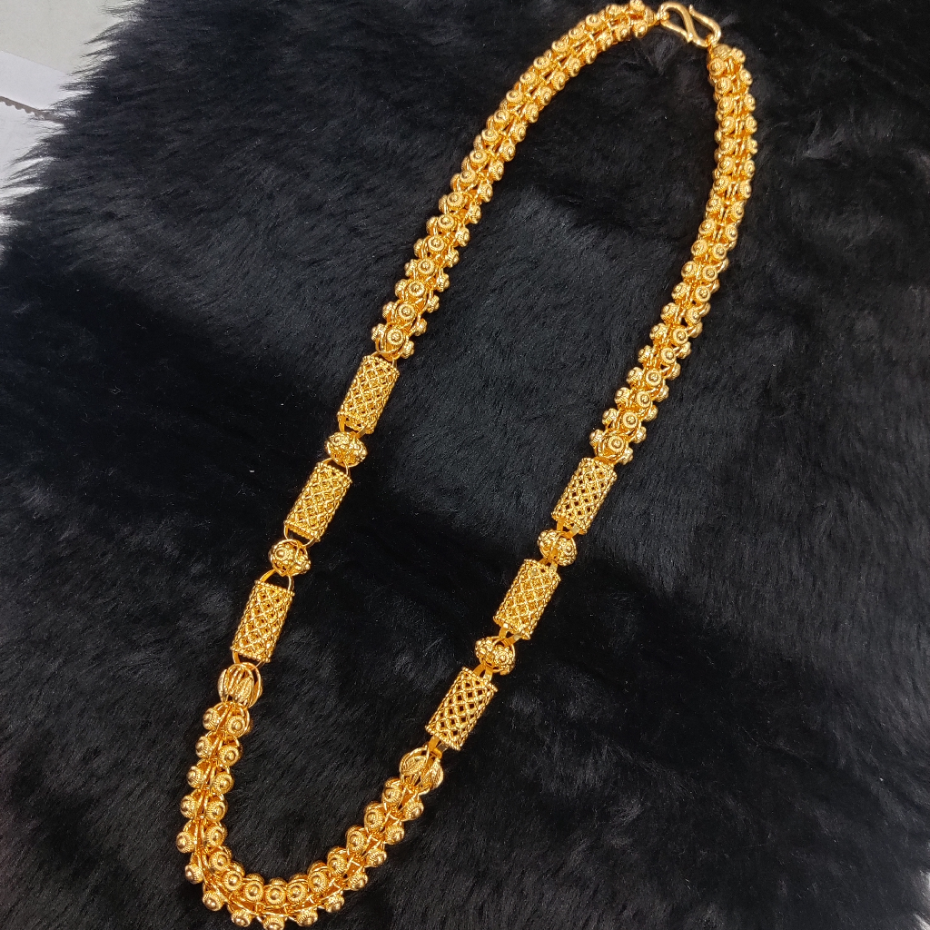 916 Gold Fancy Gent's Super Hollow Chain - Image 3
