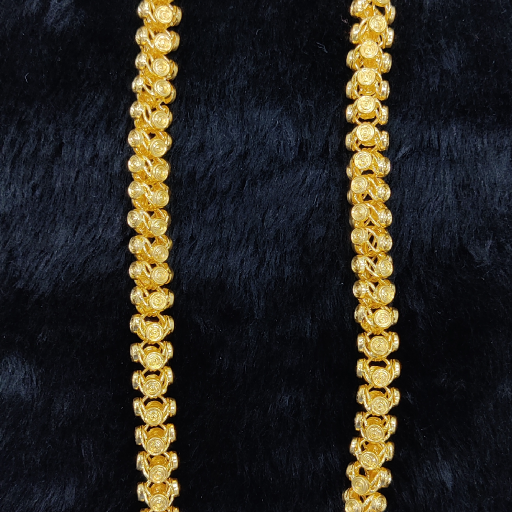 916 Gold Fancy Hollow Chain - Image 3
