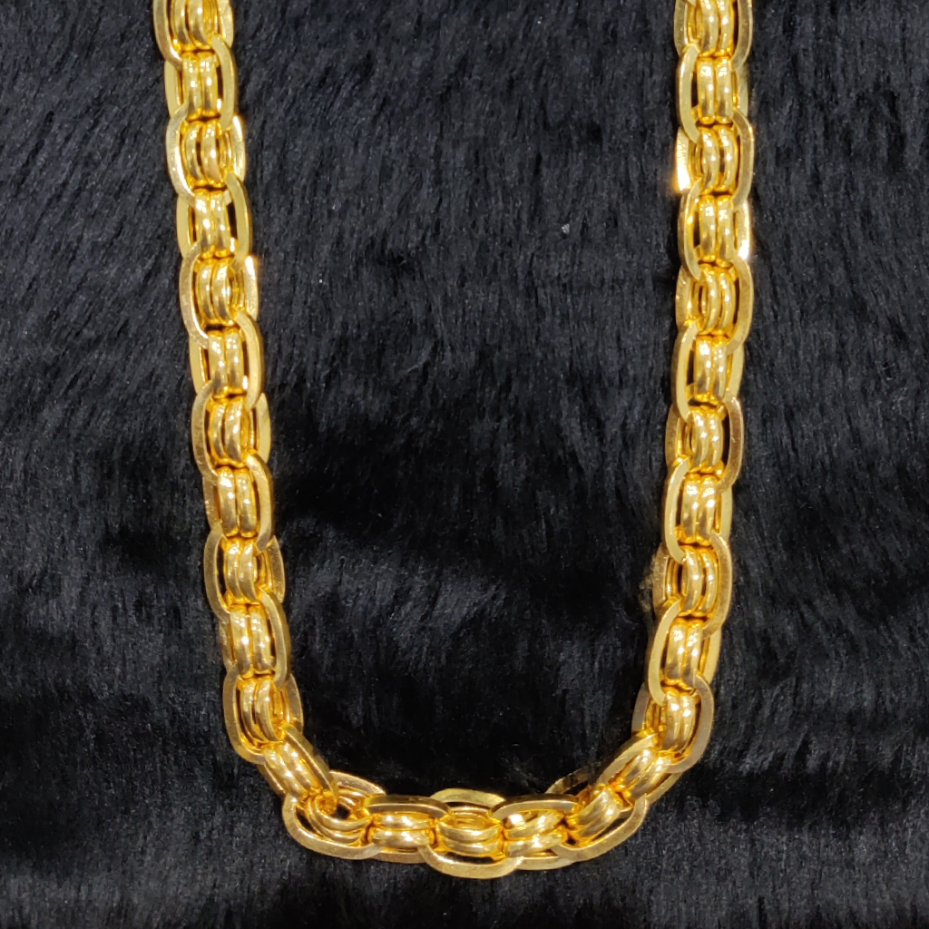 916 Gold Fancy Indo Hollow Chain