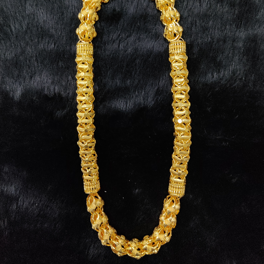 916 Gold Fancy Gent' Super Hollow Chain - Image 2
