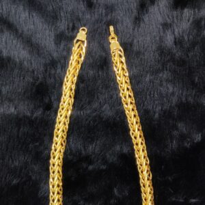 916 Gold Fancy Gent's Hollow Chain