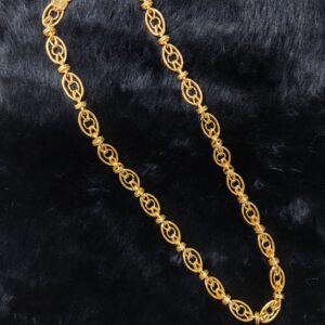 916 Gold Fancy Gent's Hollow Chain