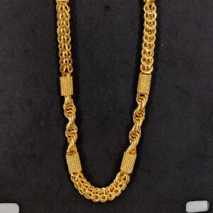 916 Gold Fancy Indo Hollow Mix Chain