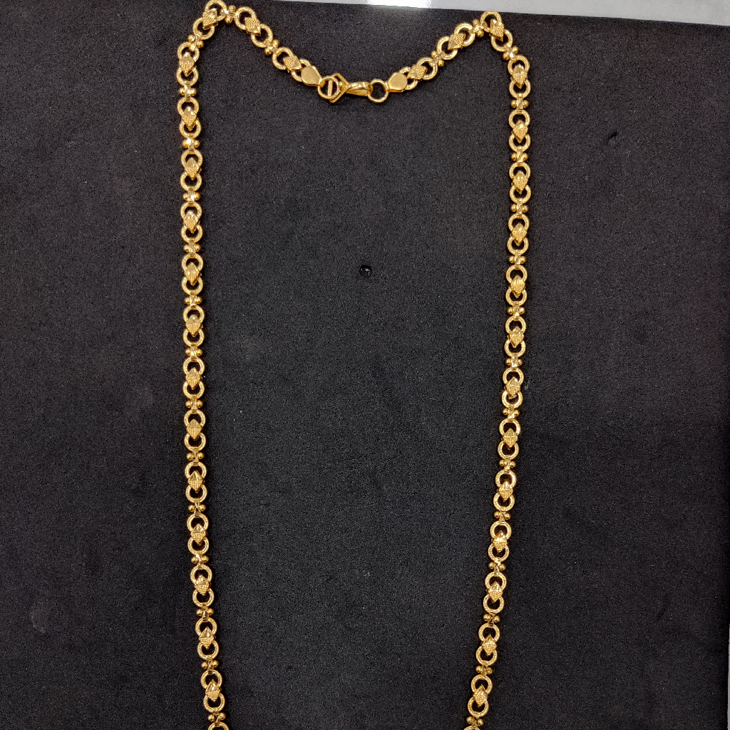 916 Gold Fancy Hand Made Chain - Image 2