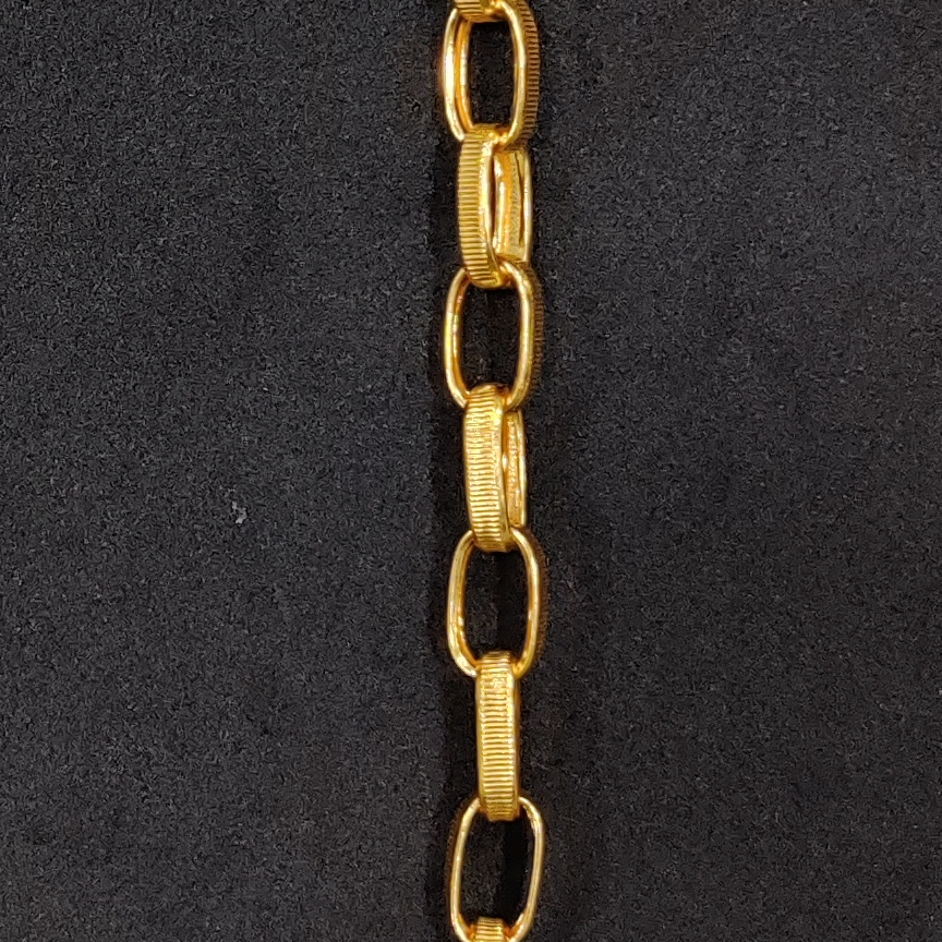916 Gold Fancy Indo Hollow Chain - Image 3