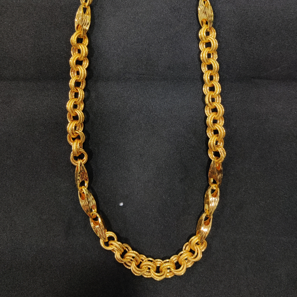 916 Gold Fancy Gent's Choko Hollow Chain