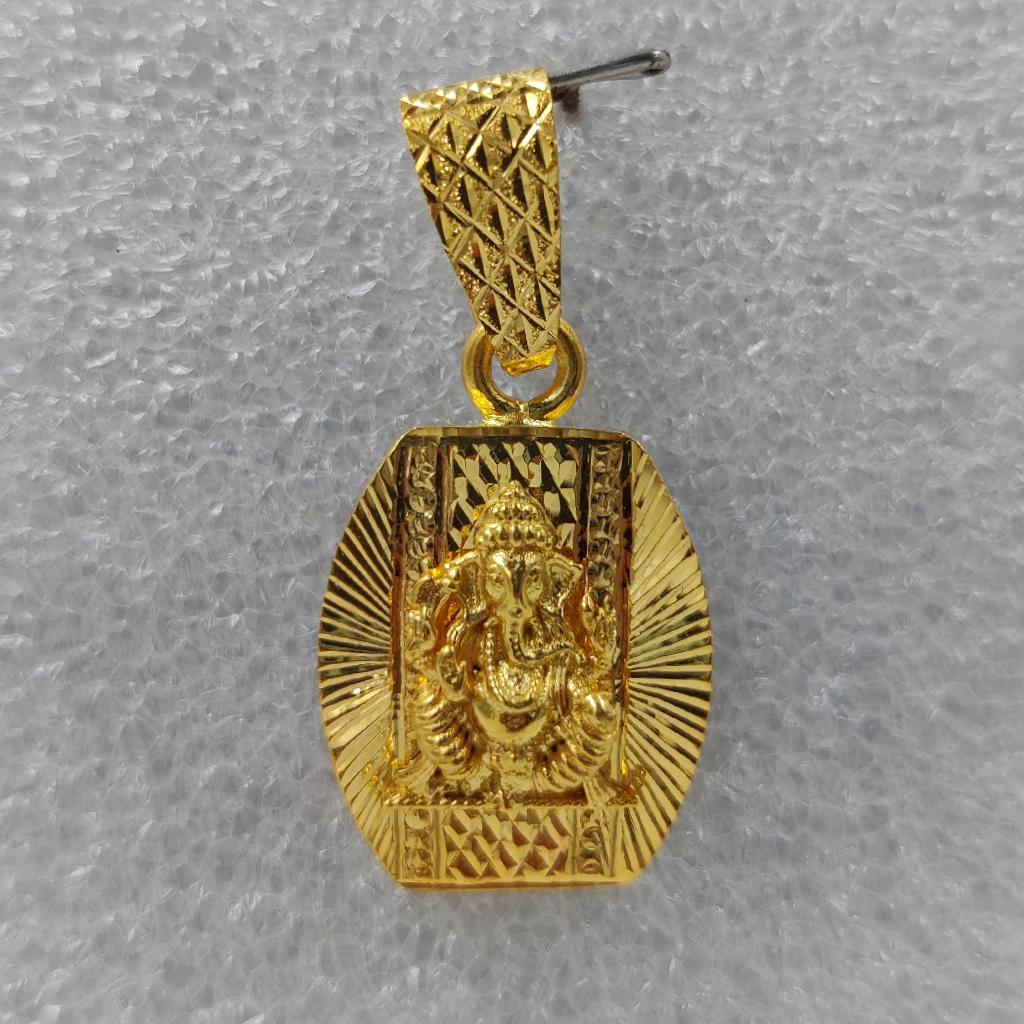 916 Gold Fancy Gent's Ganapati Pendant