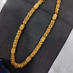 916 Gold Fancy Gent's Hollow Chain