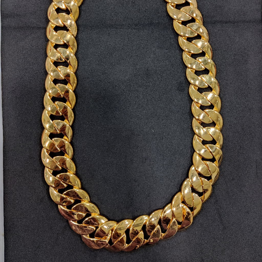 916 Gold Fancy Gent's Singapuri Chain