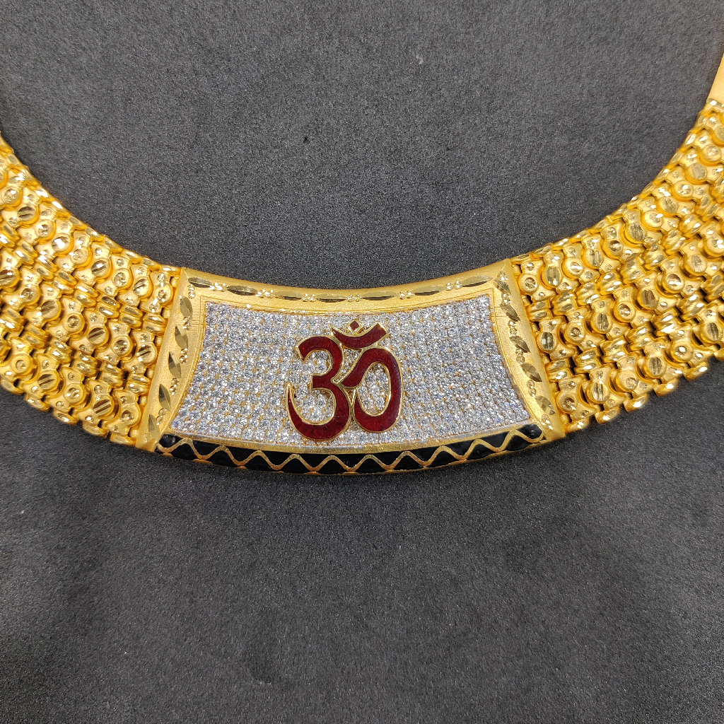 916 Gold Fancy Bahubali Chain - Image 2