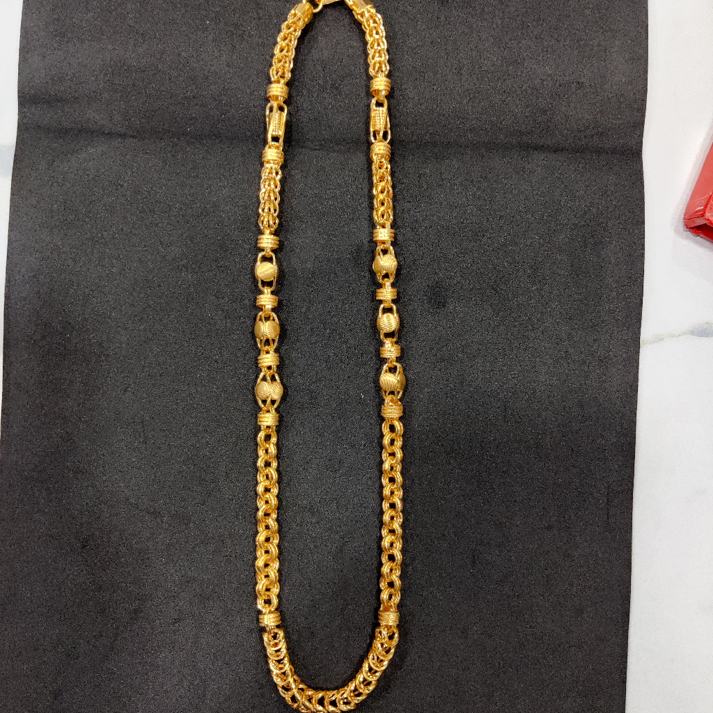 916 Gold Fancy Hollow Chain - Image 2