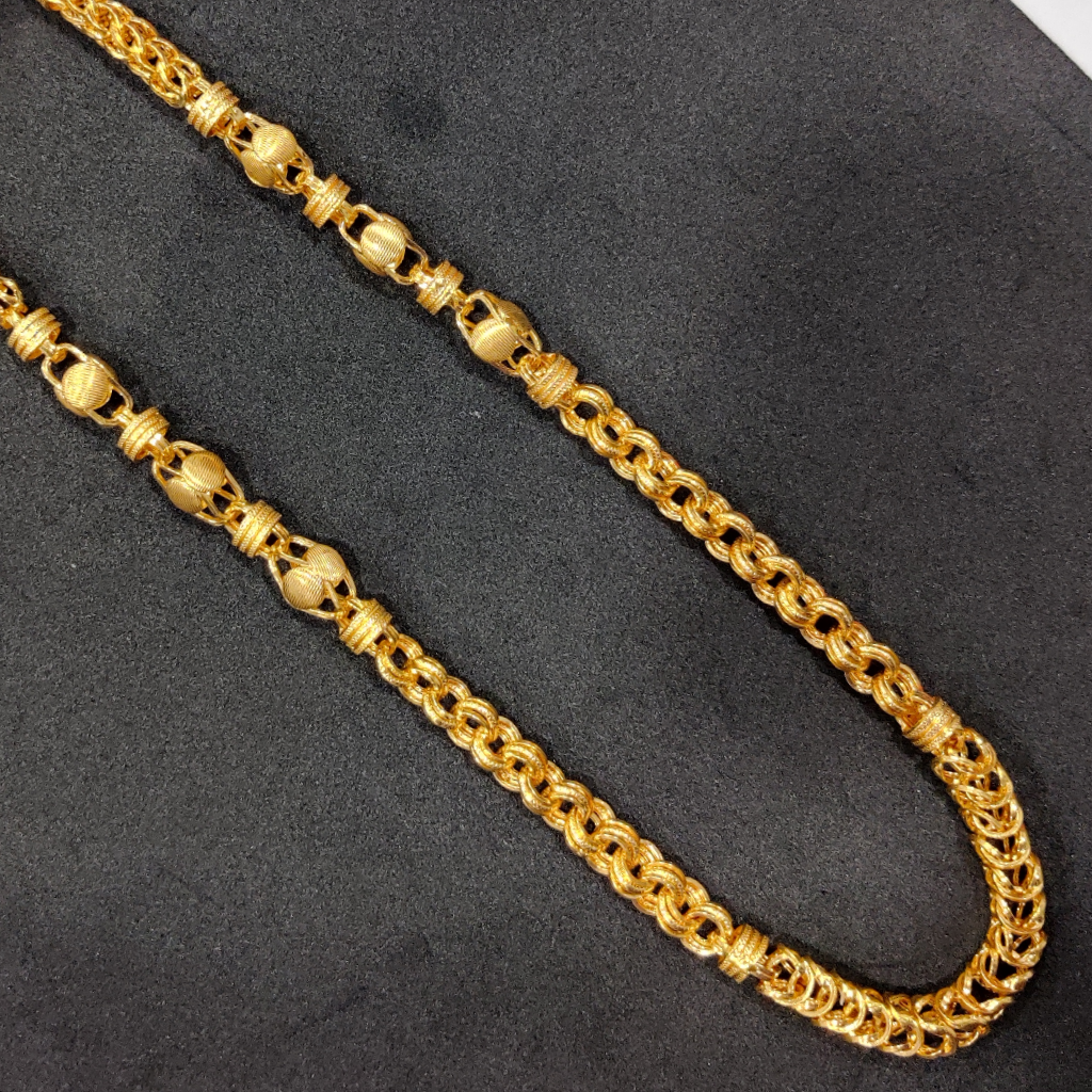 916 Gold Fancy Hollow Chain