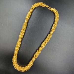 916 Gold Fancy Gent's Hollow Chain