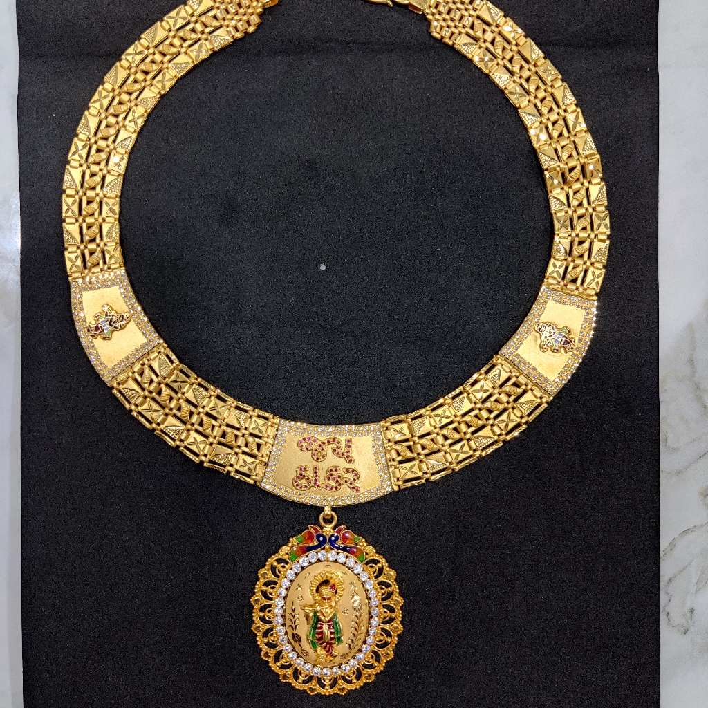 916 gold Pasi chain with krishna pendant - Image 3