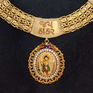 916 gold Pasi chain with krishna pendant