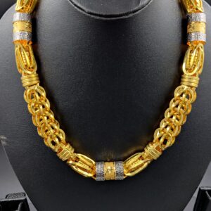 916 Gold Fancy Bahubali Italian Chain