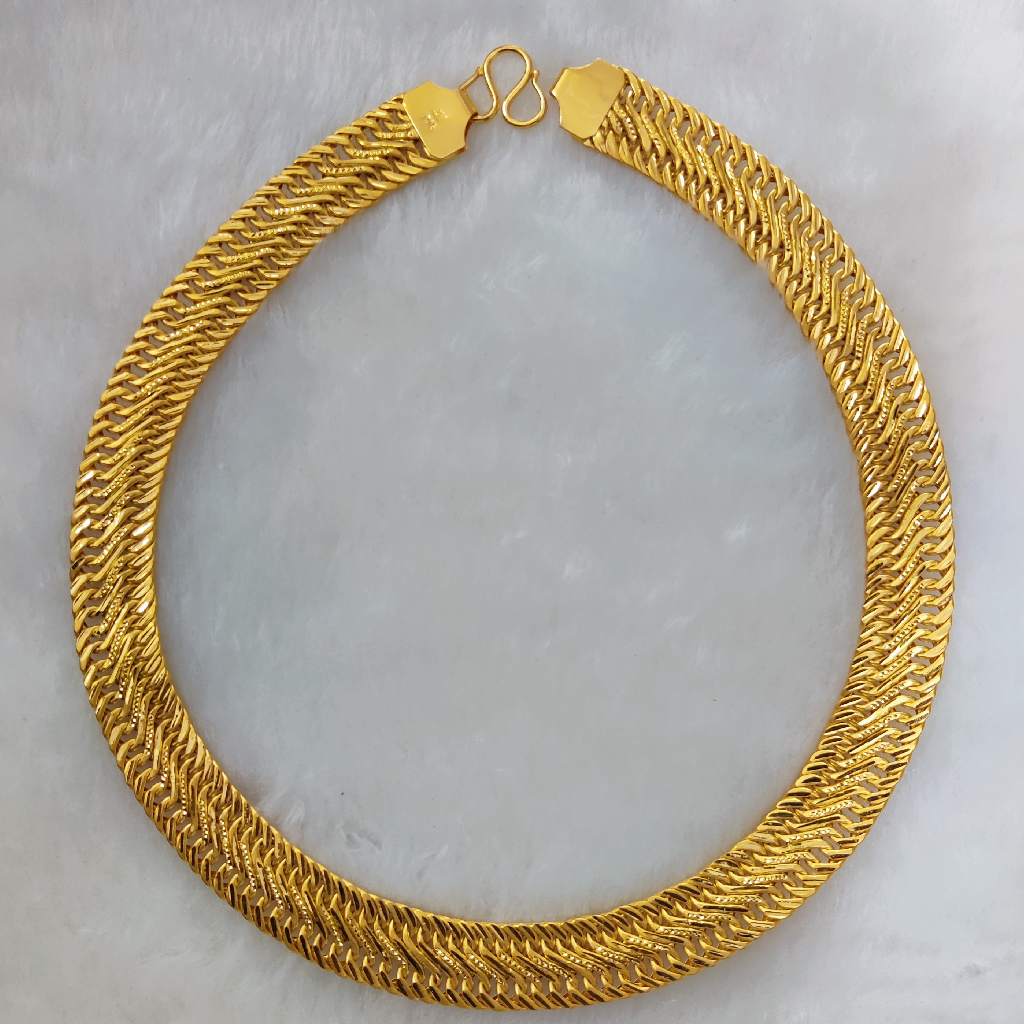 916 Gold Hollow Flet Athado Chain