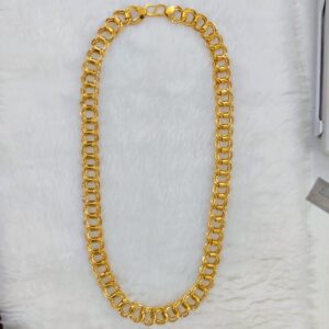 916 Gold Fancy Gent's Hollow Chain