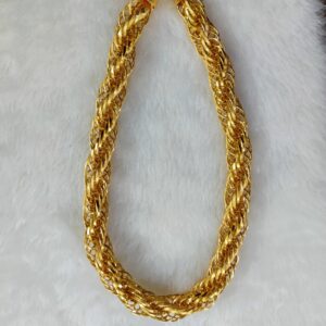 916 Gold Fancy Gent's Hollow kadam Chain