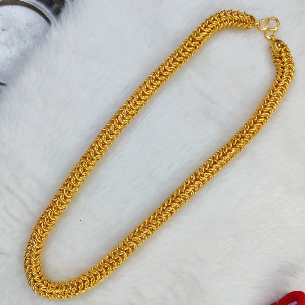 916 Gold Fancy Gent's Hollow Chains - Image 3