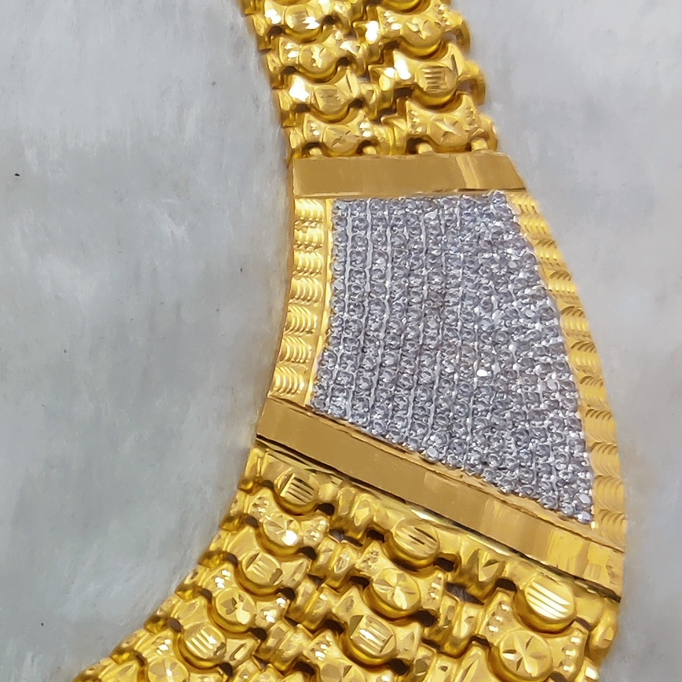 916 Gold Fancy Gent's Bahubali Chain - Image 4