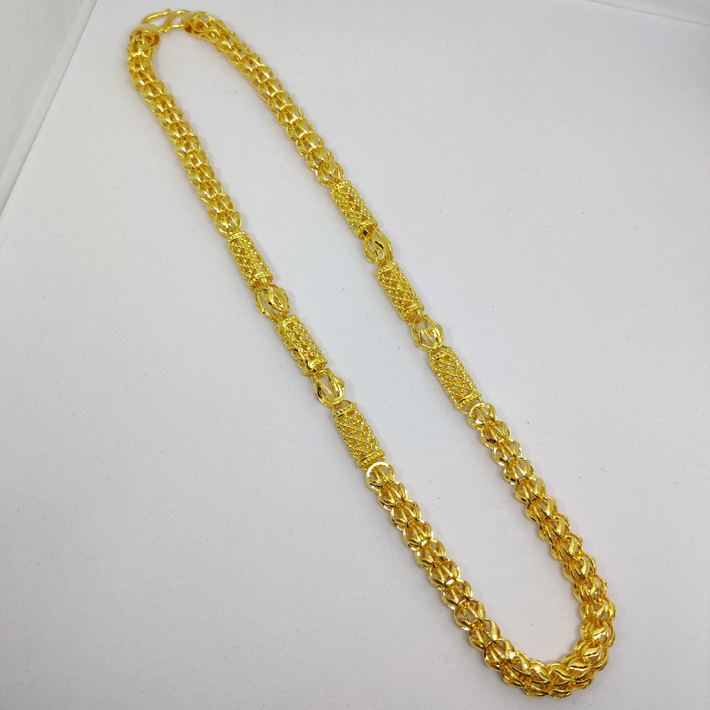 916 Gold Fancy Gent's Hollow Chain - Image 2