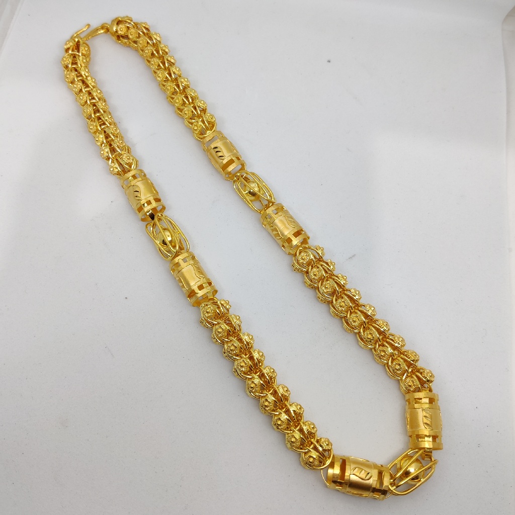 916 Gold Fancy Hollow Chain - Image 2