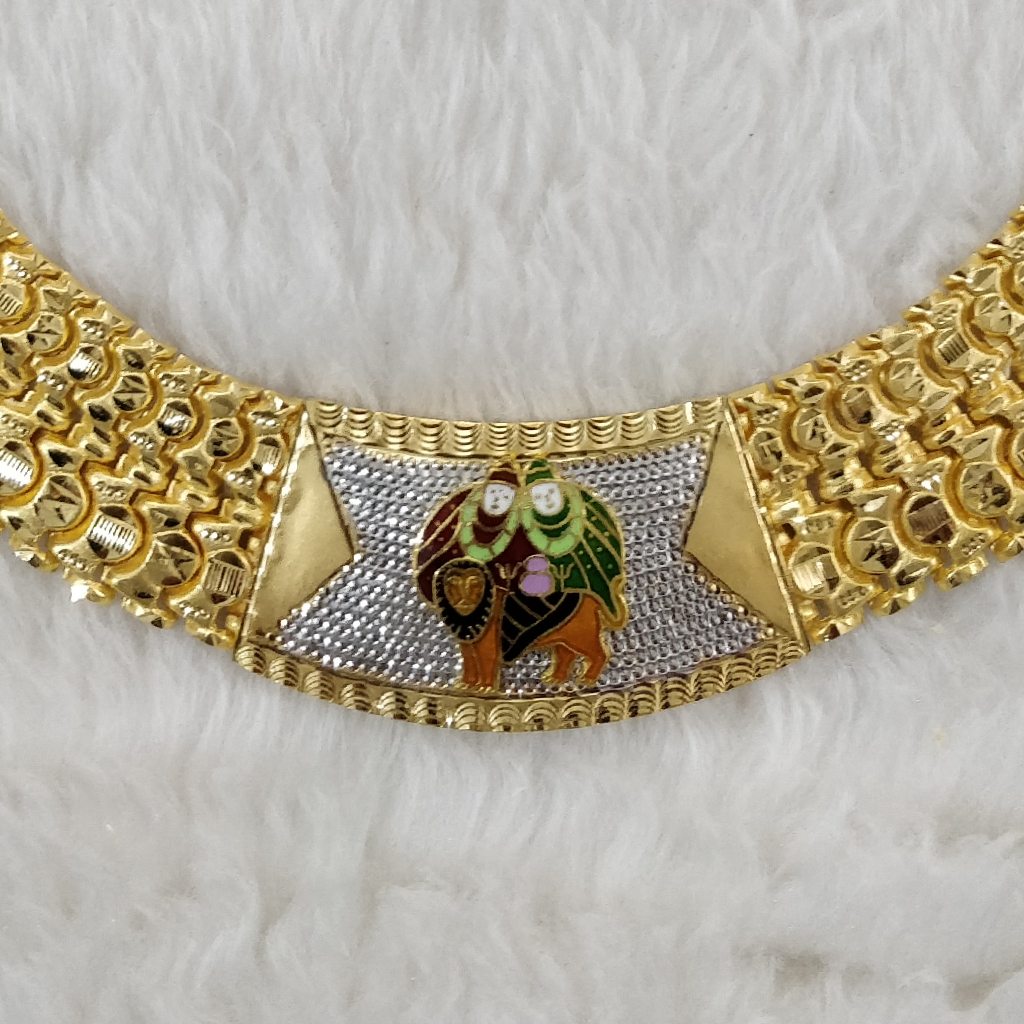 916 Gold Bahubali CHAMUNDA MAA Chain - Image 2