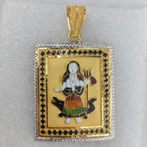 916 Gold Fancy Khodiyar Maa Minakari Designer Pendant
