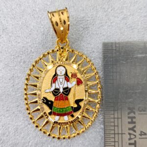916 Gold Fancy Designer Khodiyar Maa Minakari Pendant