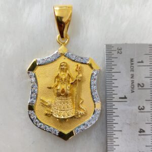 916 Gold Fancy Khodiyar Maa Pendant