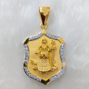 916 Gold Fancy Khodiyar Maa Pendant