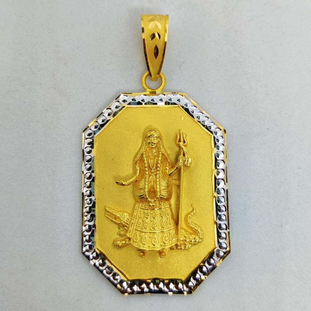 916 Gold Fancy Khodiyar Maa Designer Pendant