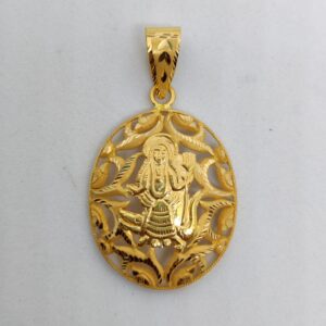 916 Gold Fancy Khodiyar Maa Pendant