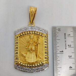 916 Gold Fancy Khodiyar Maa Pendant