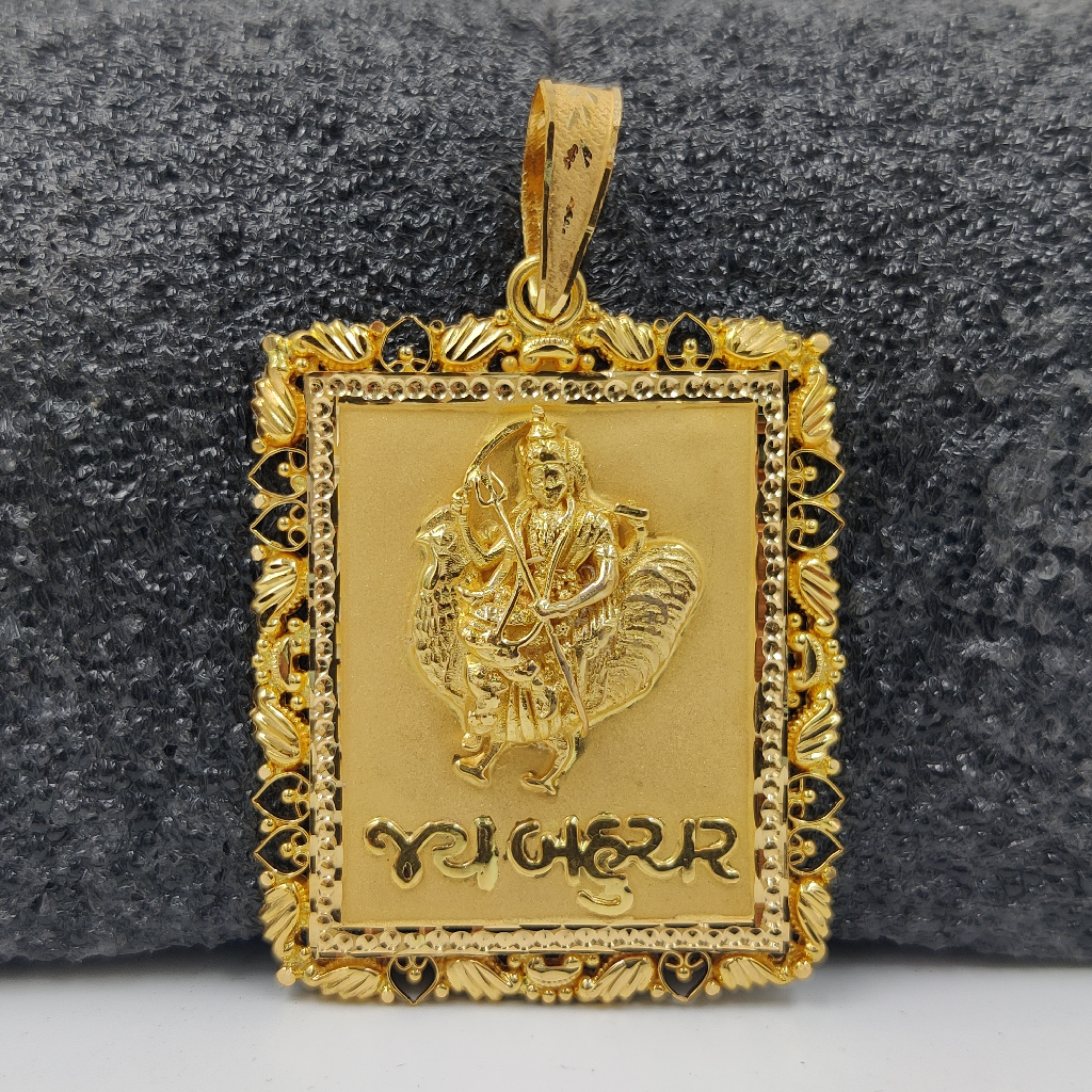 916 Gold Fancy Bahuchar Maa Pendant