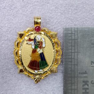 916 Gold Fancy Bhatiyani/Majisa Maa Minakari Pendant