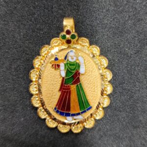916 Gold Fancy Bhatiyani/Majisa Maa Minakari Pendant