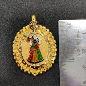 916 Gold Fancy Bhatiyani/Majisa Maa Minakari Pendant
