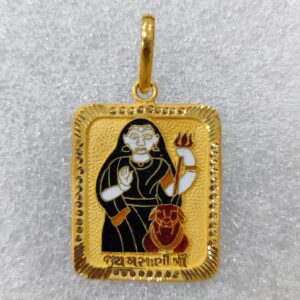 916 Gold Fancy Masani Meladi Maa Minakari Pendant