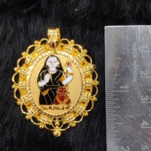 916 Gold Masani Meladi Maa Minakari Pendant