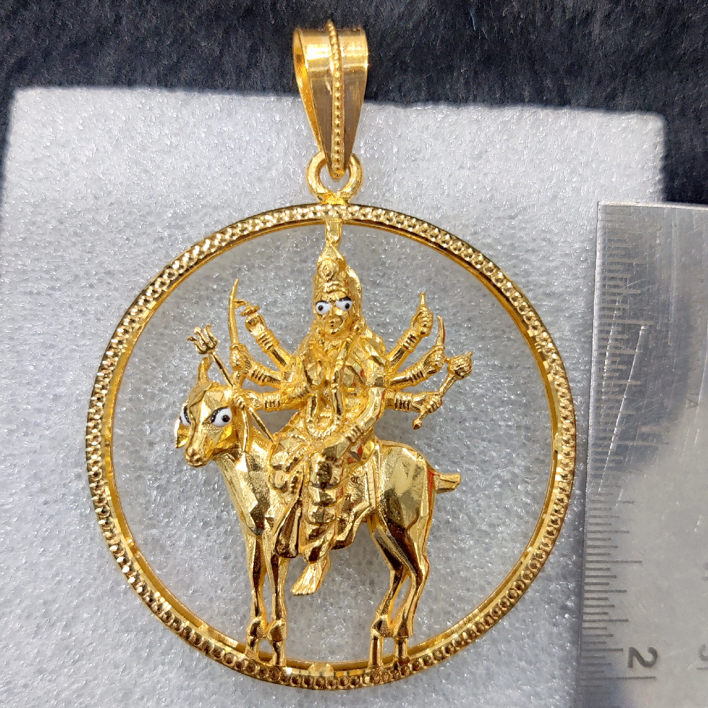 916 Gold Fancy Meladi Maa Pendant - Image 4