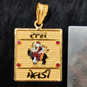 916 Gold Fancy Meladi Maa Minakari Pendant
