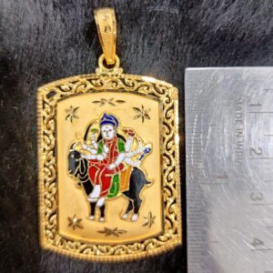 916 Gold Fancy Meladi Maa Minakari Pendant