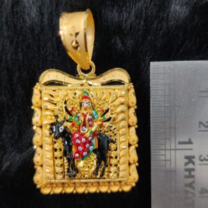 916 Gold Fancy Meladi Maa Kalakatti Work Pendant