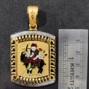 916 Gold Fancy Meladi Maa Minakari Pendant
