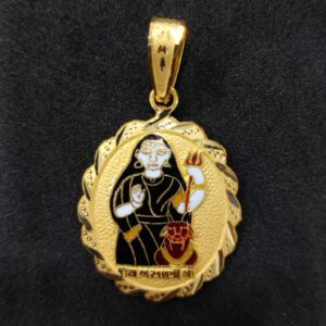 916 Gold Masani Meladi Maa Minakari Pendant