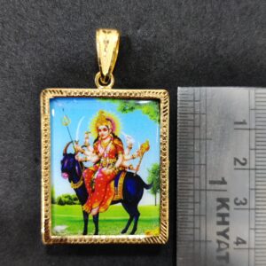 916 Gold Fancy Meladi Maa Photo Frame Pendant
