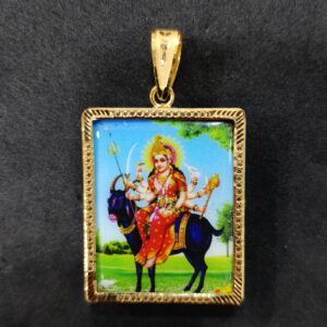 916 Gold Fancy Meladi Maa Photo Frame Pendant