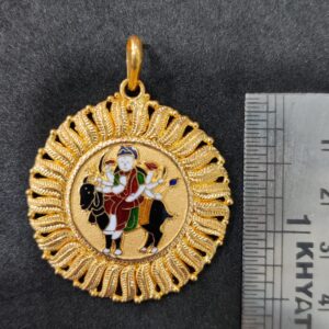 916 Gold Fancy Meladi Maa Minakari Pendant